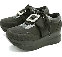 Amazon.co.jp: Yosuke Women's Thick Sole Sneakers, Crystal